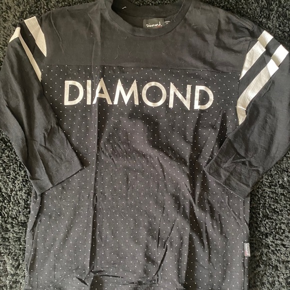 Diamond Supply Polka Dot Raglan - Picture 1 of 1